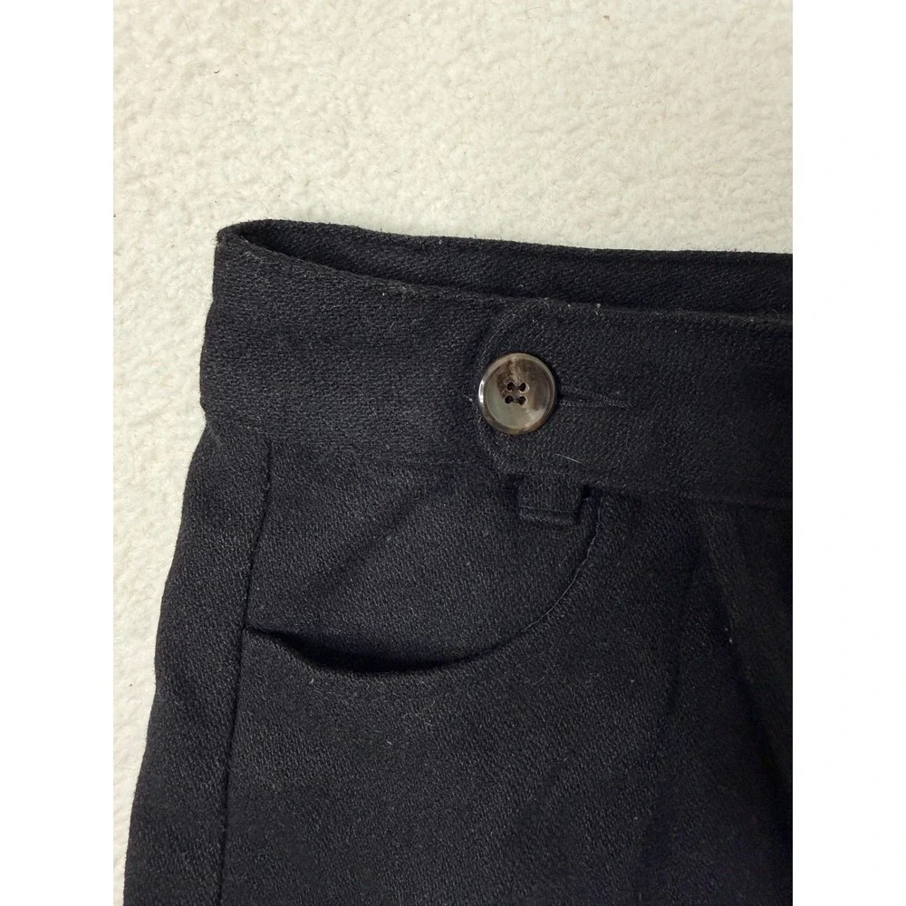 Noname Made in Korea Black Wrap Front Skort Mini Skirt Shorts Sz M K-Fashion